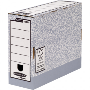 Bankers Box® System archivačný box (100 mm, sivý)