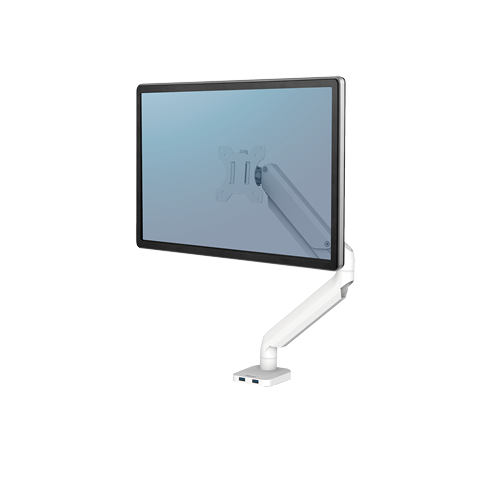 Platinum Series™ Single ramenný držiak na monitor pre jeden monitor, biely